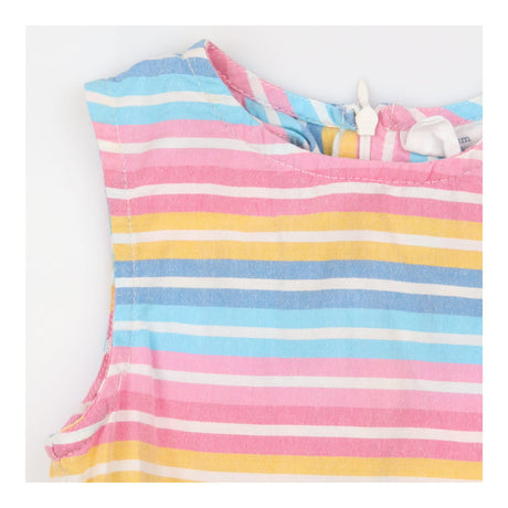Pastel rainbow stripe dress