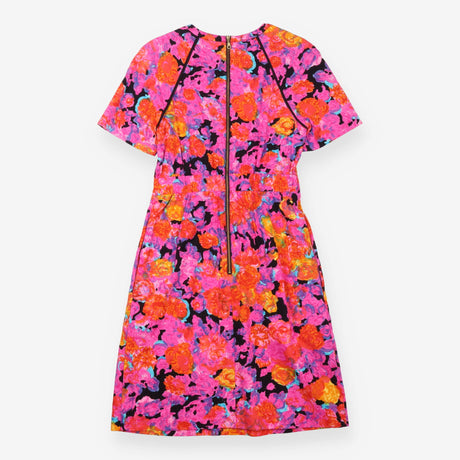 Vibrant Floral Cotton Shift Dress