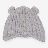 Grey knit hat with ears