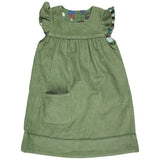 Winter shift dress (reversible), green