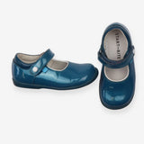 Shoes T-Bar Blue Sparkle