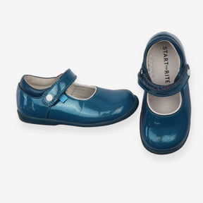 Shoes T-Bar Blue Sparkle