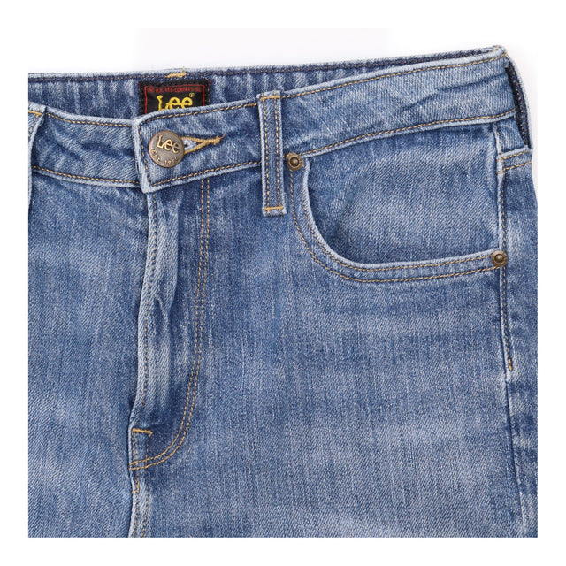 Jeans Carol Straight Leg Mid Wash Blue
