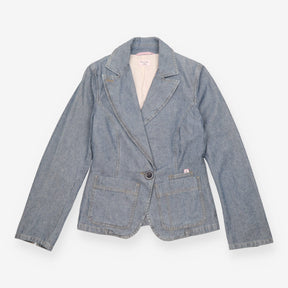 Paul Smith Pink Made in Italy Denim Blazer Jacket 
