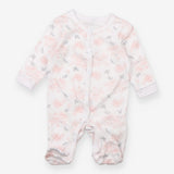 White Roses Sleepsuit - Rock A Bye Baby Boutique