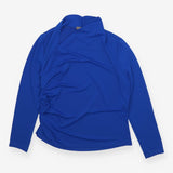 Long Sleeve Asymmetric Top, Cobalt Blue