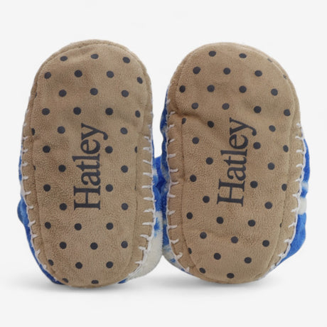 Slippers Blue with White Dinosaurs Size 8-10