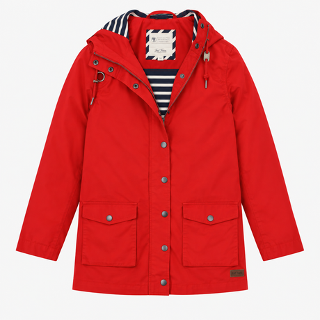 Parka Jacket Red Hooded