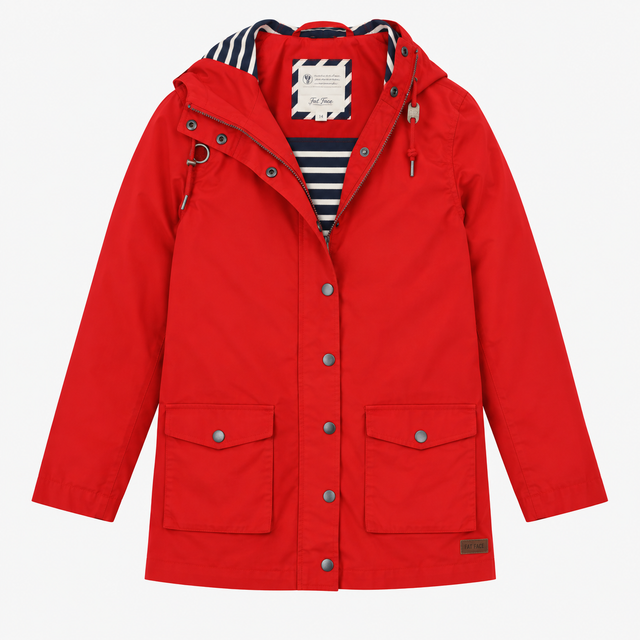 Parka Jacket Red Hooded