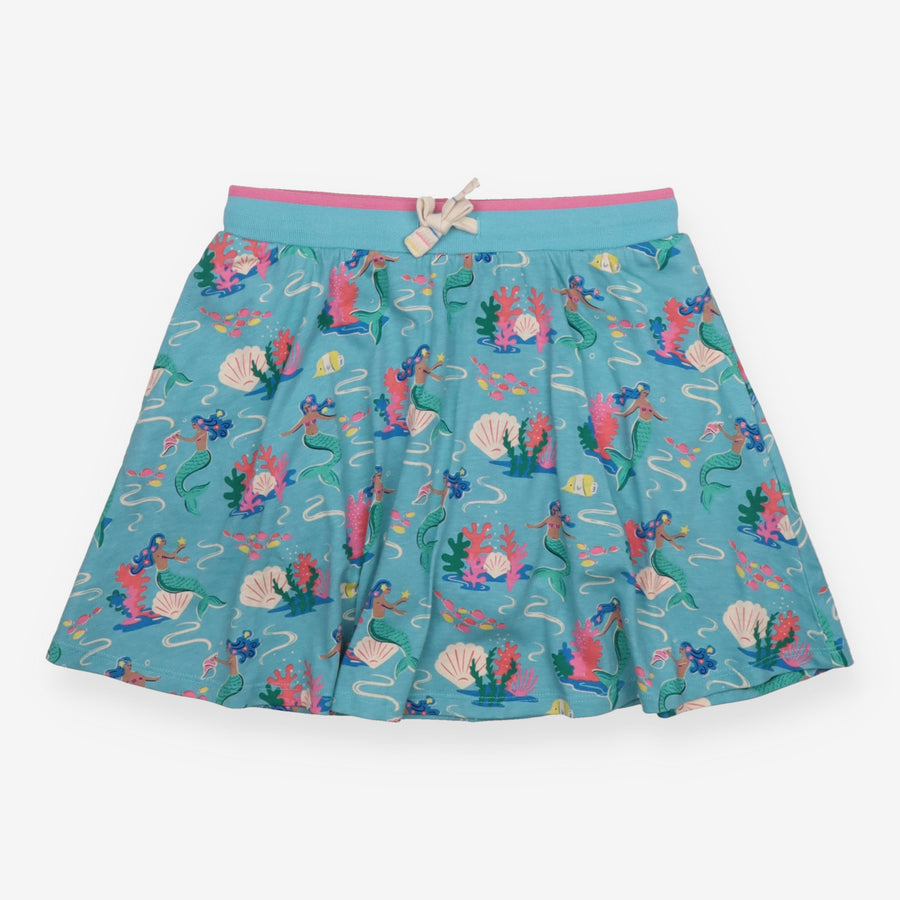 Skort blue mermaids under sea pink edge