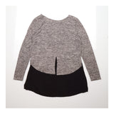 Grey Marl Layered Long Sleeve Maternity Nursing To