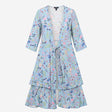Wrap Dress Floral Light Blue