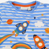 Tee LS light blue stripe rockets