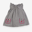 Grey Dress Cat Pockets