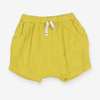 Shorts Yellow Muslin with White Drawstring