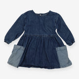 Dress long sleeve denim with two pockets