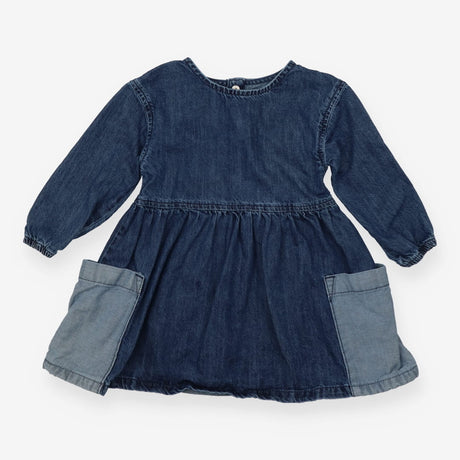 Dress long sleeve denim with two pockets