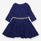 Dress blue with gold stars