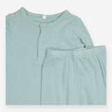 Green Ribbed Pyjamas