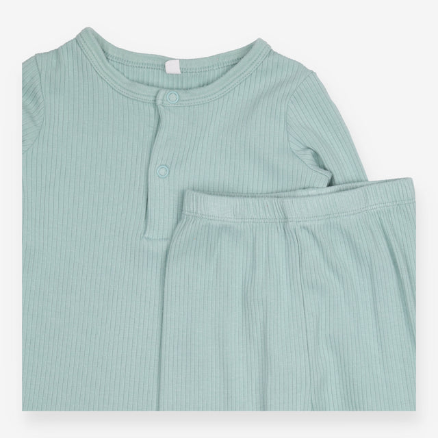 Green Ribbed Pyjamas