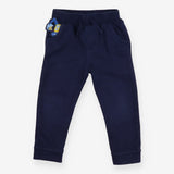 Joggers navy blue yellow digger pocket pal