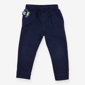Joggers navy blue yellow digger pocket pal