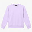 Light Lilac Crew Neck Long Sleeve Sweatshirt