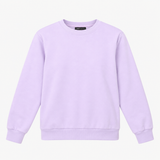 Light Lilac Crew Neck Long Sleeve Sweatshirt
