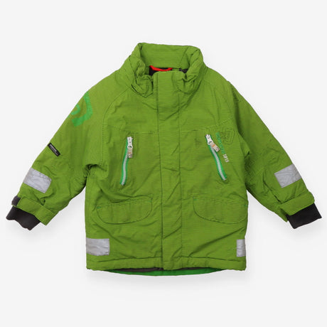 Green stripe coat