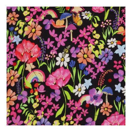 Popsy Garden Rainbow Floral V neck top