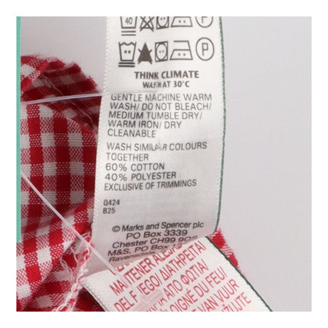 School Dresses Red Gingham with lace Trim 2 pack