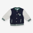 Navy Dogs Jacket with Grey Sleeves