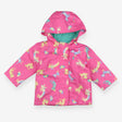 Raincoat pink with dogs in wellies
