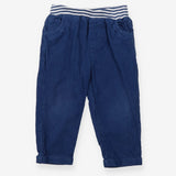 Pull On Trousers Cord Blue