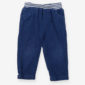 Pull On Trousers Cord Blue