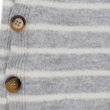 Grey Stripe Side Button Maternity Knit Jumper