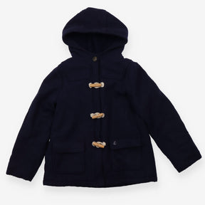 Navy fleece lined duffle coat