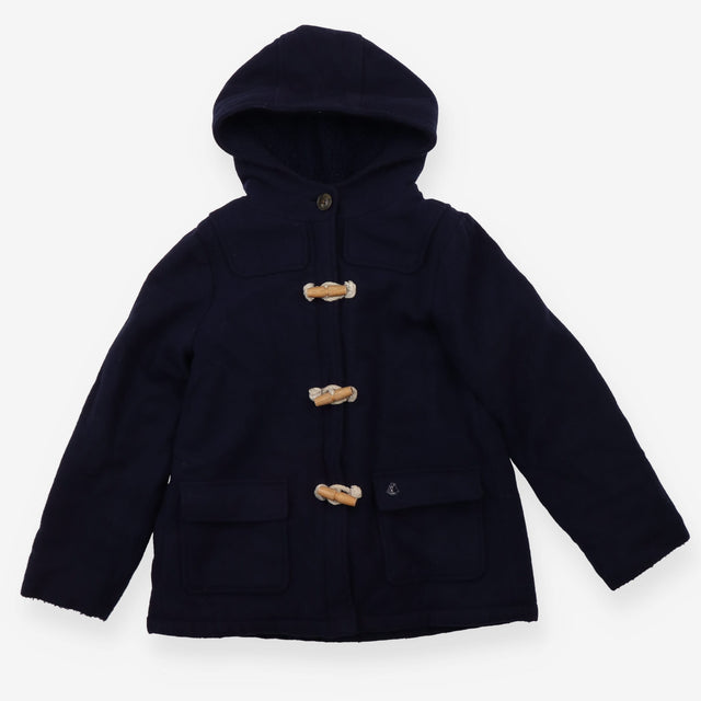Navy fleece lined duffle coat