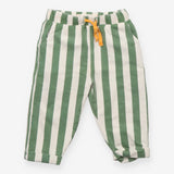 Joggers Green Stripe with Yellow Pullstring