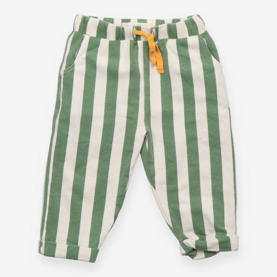 Joggers Green Stripe with Yellow Pullstring
