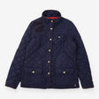 Joules Quilted Jacket Navy Blue Cord Trim Fox Butt