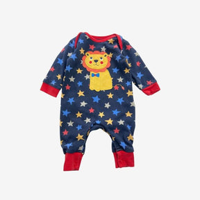 Blue Lion Sleepsuit with Stars