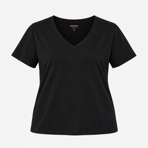 T Shirt Black V Neck