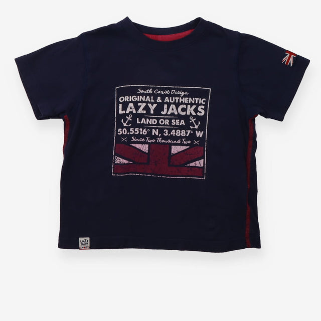 Lazy Jacks navy t-shirt anchors
