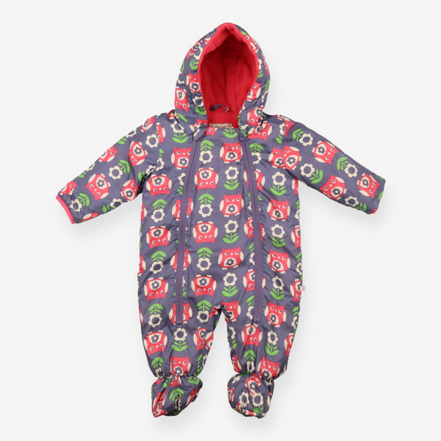 Pramsuit pink owls