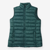 Padded Gilet Bottle Green Lightweight Zip Front