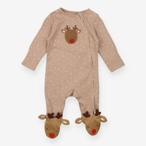 Sleepsuits fawn spot reindeer