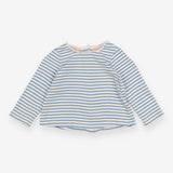 T-shirt blue stripe Long sleeve