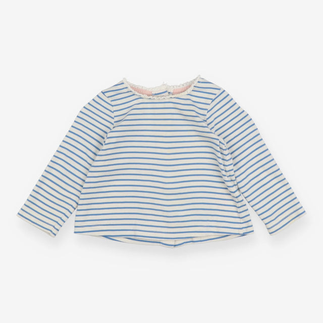 T-shirt blue stripe Long sleeve