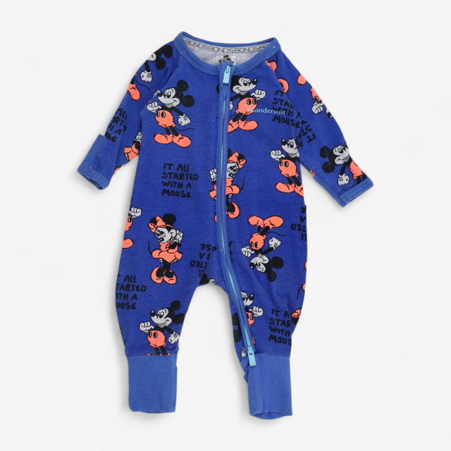 Sleepsuit Blue Mickey Mouse